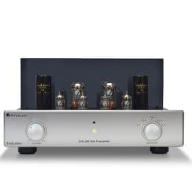 089b+ +PrimaLuna+Evo+200+Tube+Preamplifier+ +silver+ +front+low+ +white+brackground