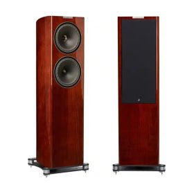 זוג רמקולים ריצפתיים Fyne Audio F704 בעיצוב עץ מהודר