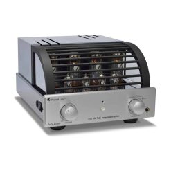 172b+ +PrimaLuna+EVO+100+Tube+Integrated+Amplifier+ +silver+ +slanted+ +white+background